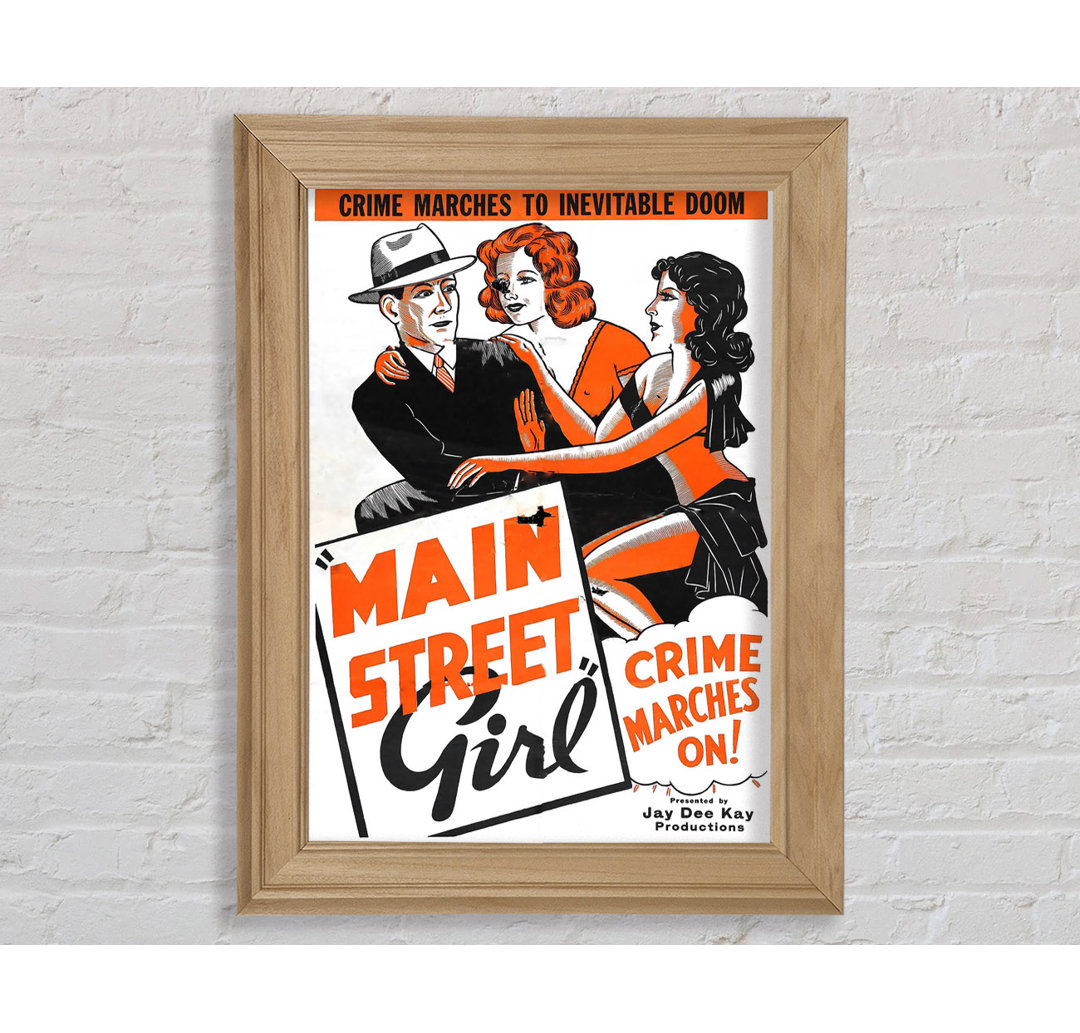 Main Street Girl Poster 2 - Druck