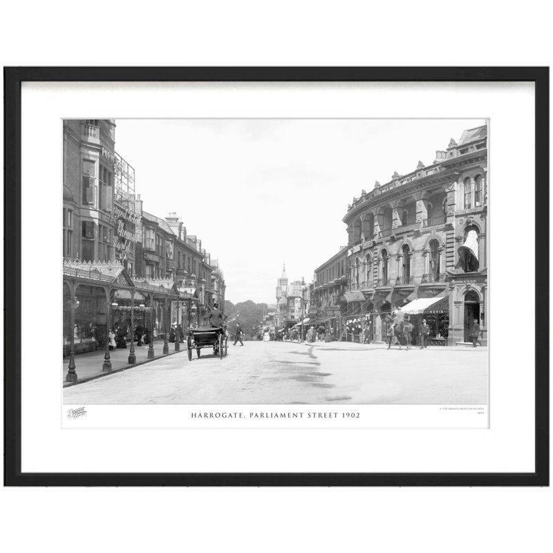 Harrogate, Parliament Street 1902 - Single Picture Frame Print, 60cm H x 80cm W x 2.3cm D
