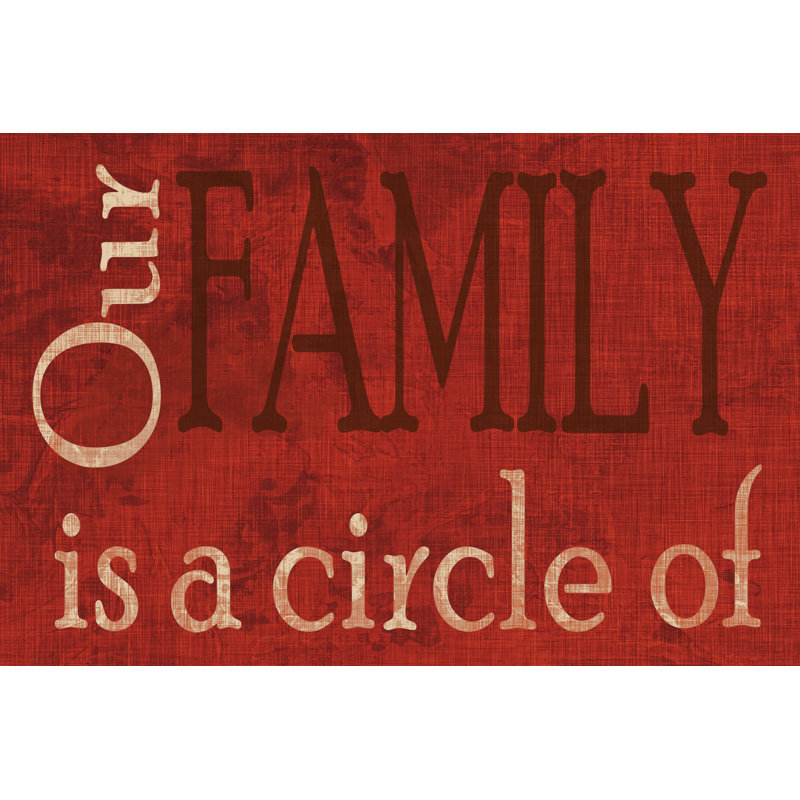 Family Circle - Wrapped Canvas Print, 20cm H x 30cm W x 3.8cm D