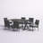 Aram 6 - Person Wicker Patio Dining Set with Rectangular Table-25610156