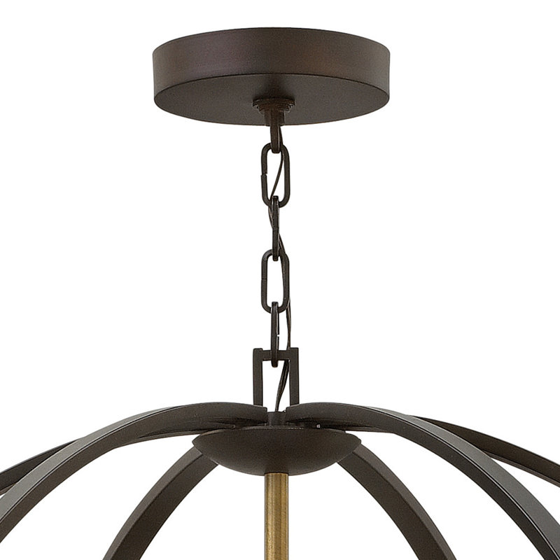 Euclid 12-Light Globe Pendant, Spanish Bronze