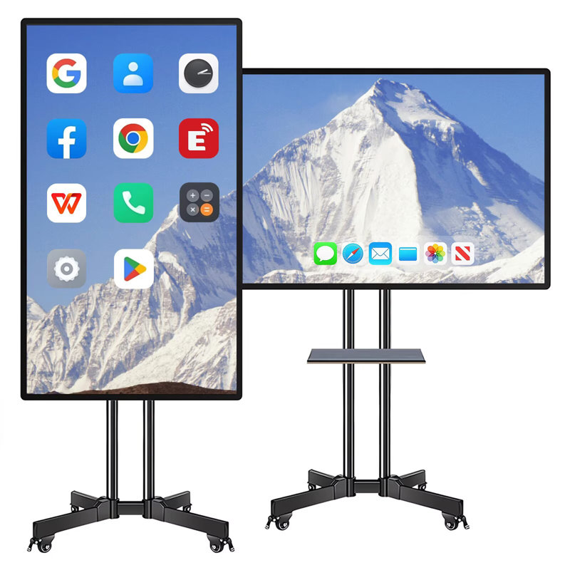 JYXCN 49 "Smart Board, écran tactile numérique calendrier électronique 4K Smartboard affichage interactif pour la formation scolaire, les bureaux (y compris le support mural)