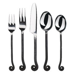 SpaceBlack™ - Premium Stainless Steel Matte Black 18/10 Silverware Set (8 /  16 / 24 Pieces)