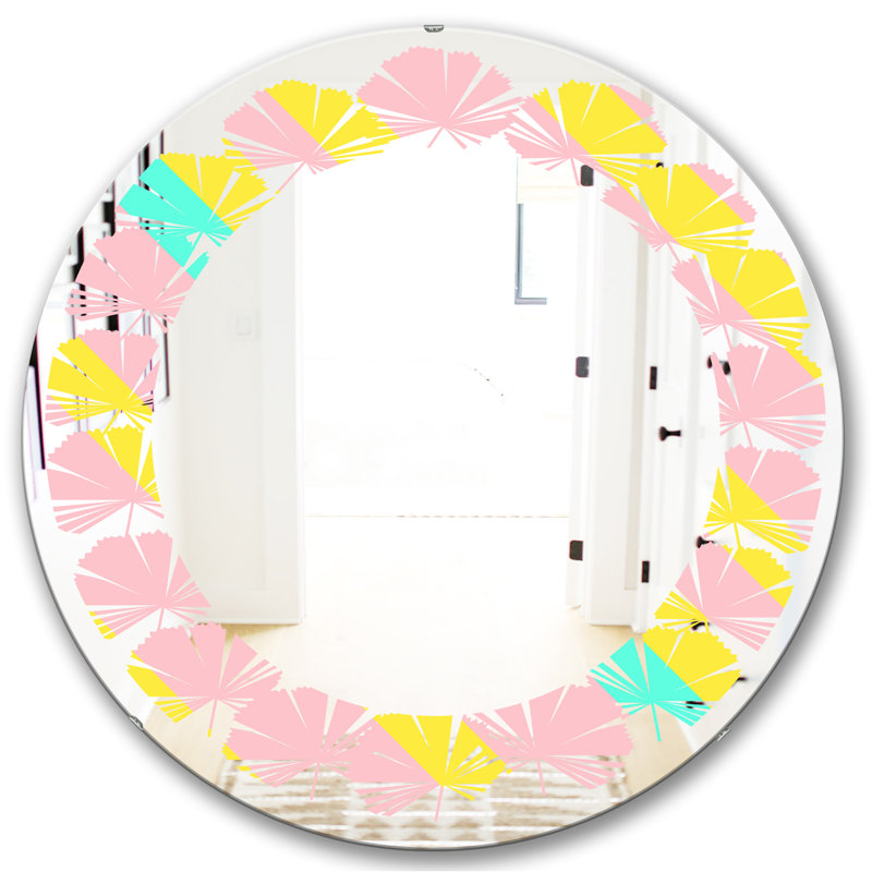 Miroir mural Leaves Memphis, H 31,5 po x l po