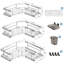Ensemble de 3 tablettes de rangement en coin antirouille-1311441214-1311441211