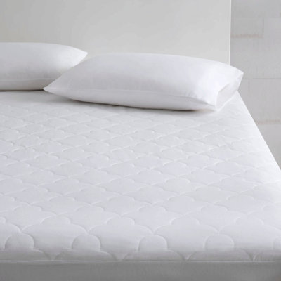 Protège-matelas matelassé en coton percale