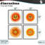 «Warm Happy Suns», ensemble de 4 giclées encadrées, design par Katherine Herrell Studio-130746652-130746654