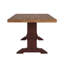 Ensemble de salle à manger Sloan 78 po en bois massif fini chêne avec chaises à dossier en X - 7 pièces, table à piètement noir antique, chaises et banc à piètement en chêne-422358276-422358323-422358327