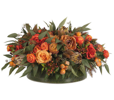 Rose Faux Floral in Pot