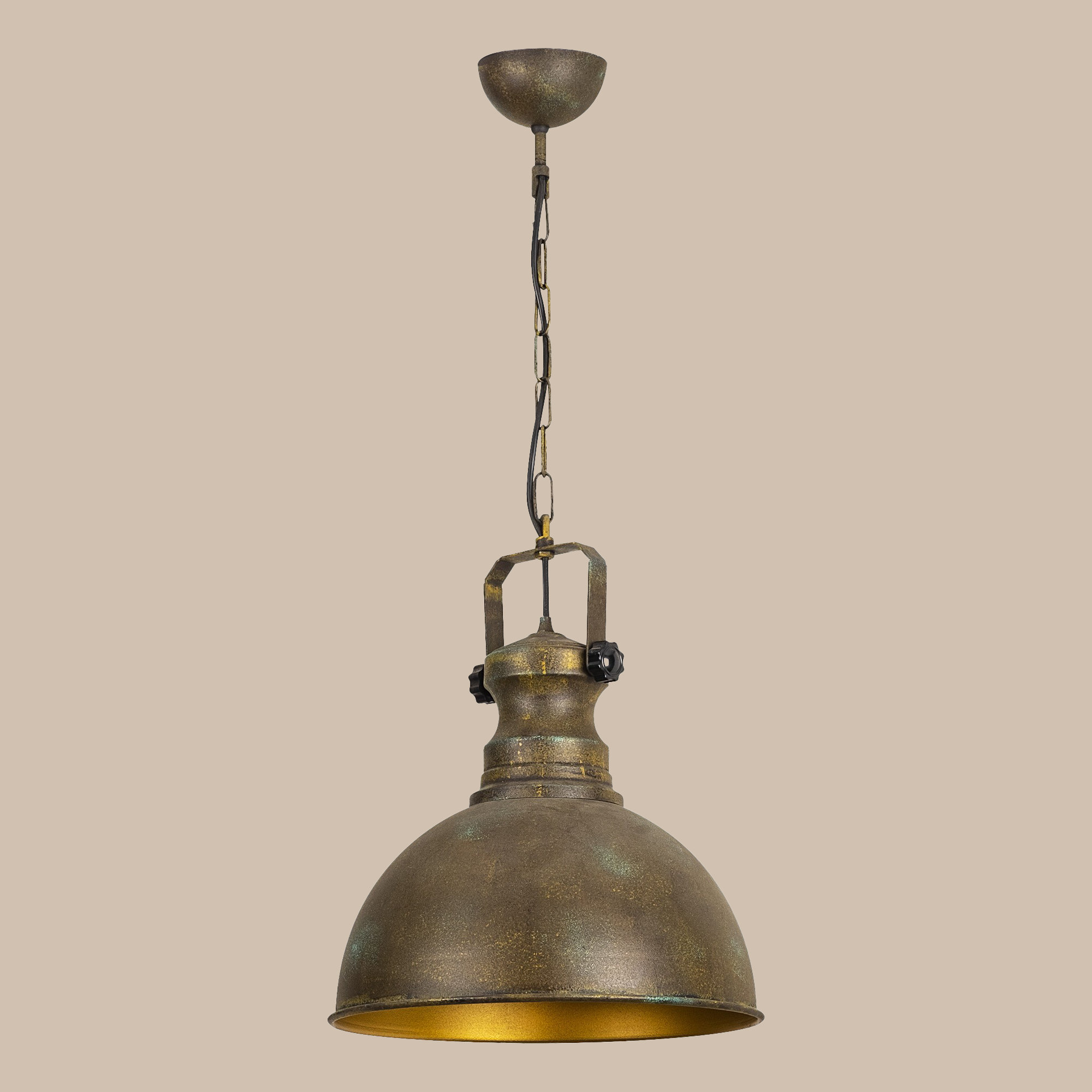 Adjustable Height Metal Pendant