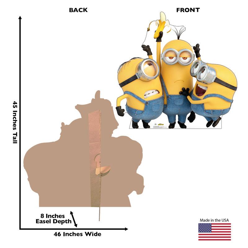 46'' Lifesize Minions Cardboard Standup for Parties