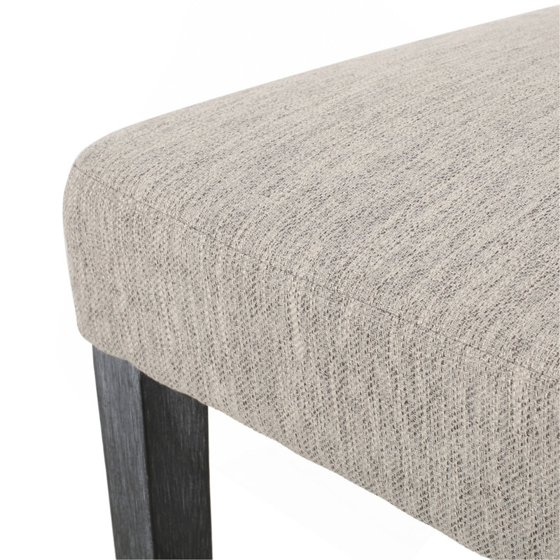 Ensemble de 2 chaises de salle à manger rembourrées modernes, Gris clair