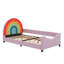 Lit de jour simple rembourré Ashunte Rainbow