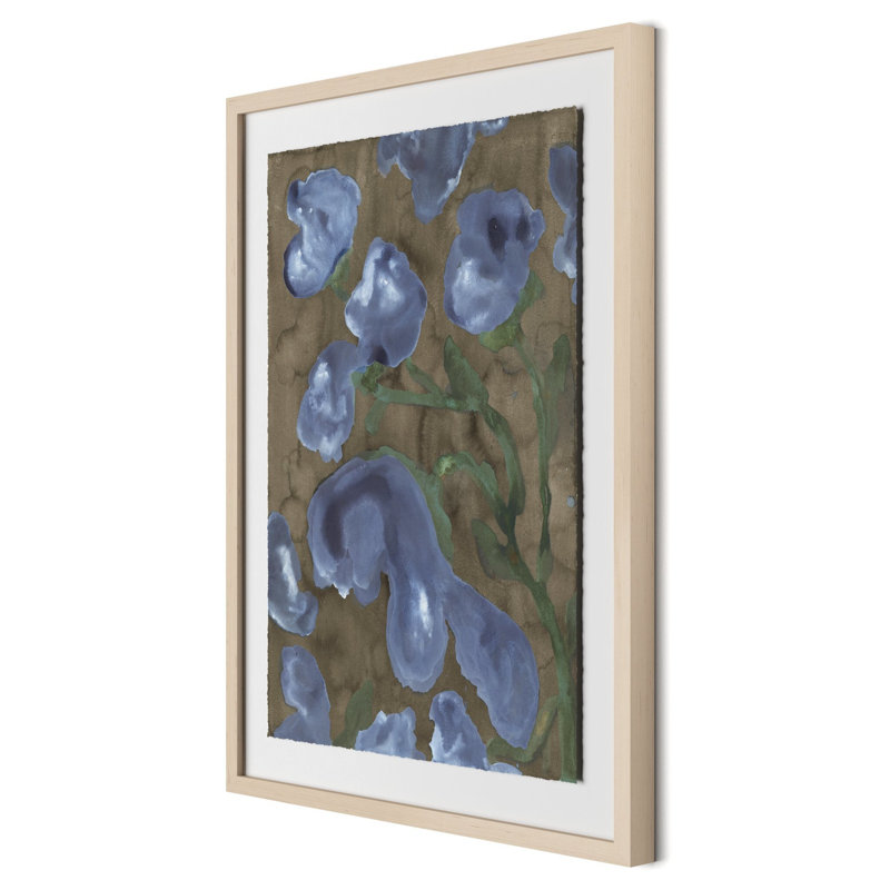 Violet Femmes Painting by Molly Franken, 32" H x 24" W, Beige