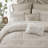Luxurious Jacquard Bedding Sets, Polyester King Size With Neutral Chic Style