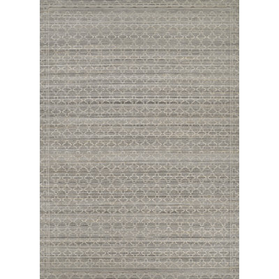 Demeatra Riad Ash Grey Trellis Indoor Outdoor Area Rug