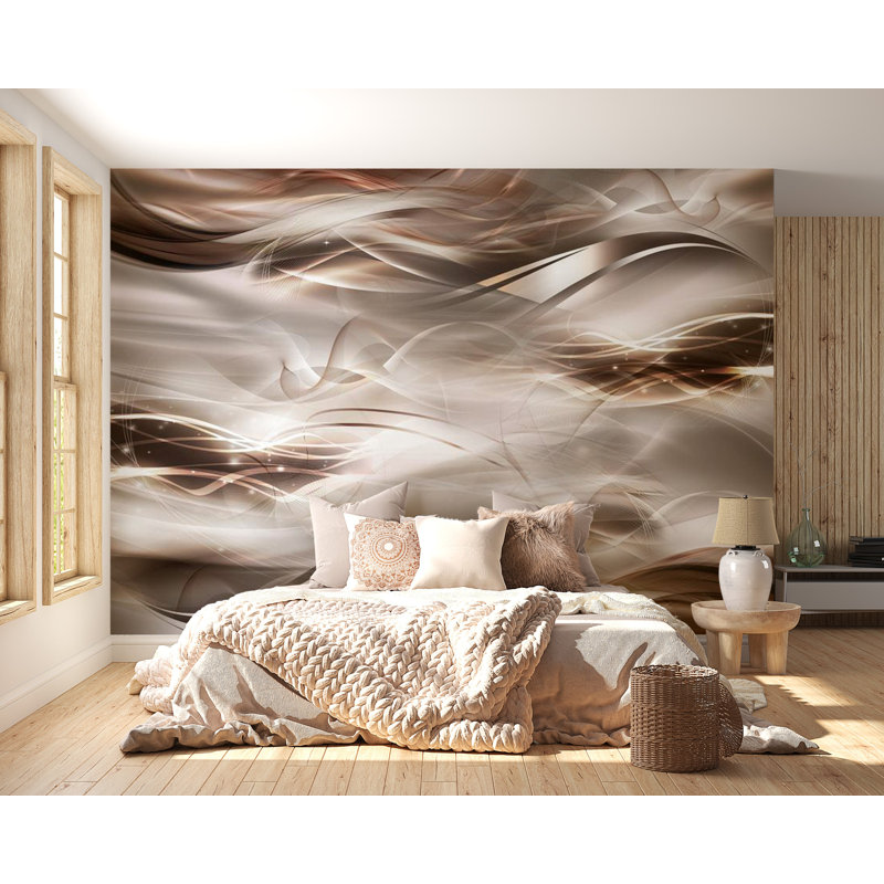 Murale Peel & Stick Glam - vagues d'ombre, L 41 po x l 57 po
