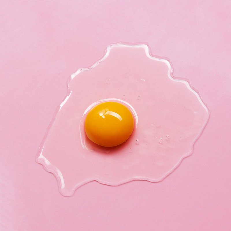 " Egg Yolk Close Up " by Artjazz, 12" H x 12" W