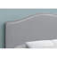 Lit, tête de lit seulement, taille double, chambre à coucher, revêtement en similicuir gris, transitionnel-261822354-261822355