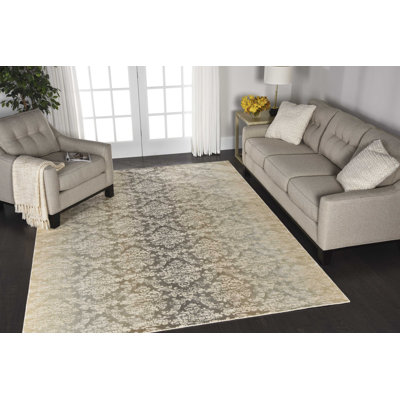 Bourgault Viscose Abstract Indoor Rug