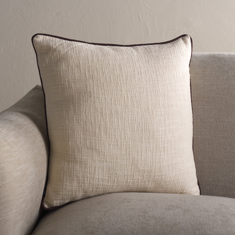 Coussin Dani, Ivoire, H 18 po x l 18 po