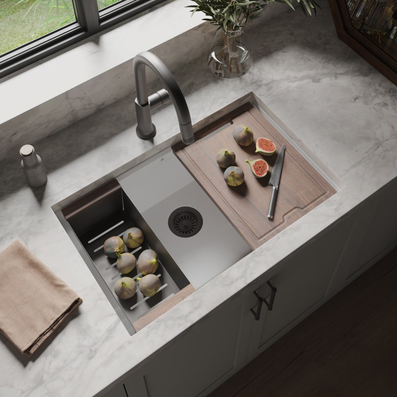 Haven Concierge 30 in White with Cutting Board