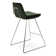 Tabouret de bar et de bar en velours vert Pera HB