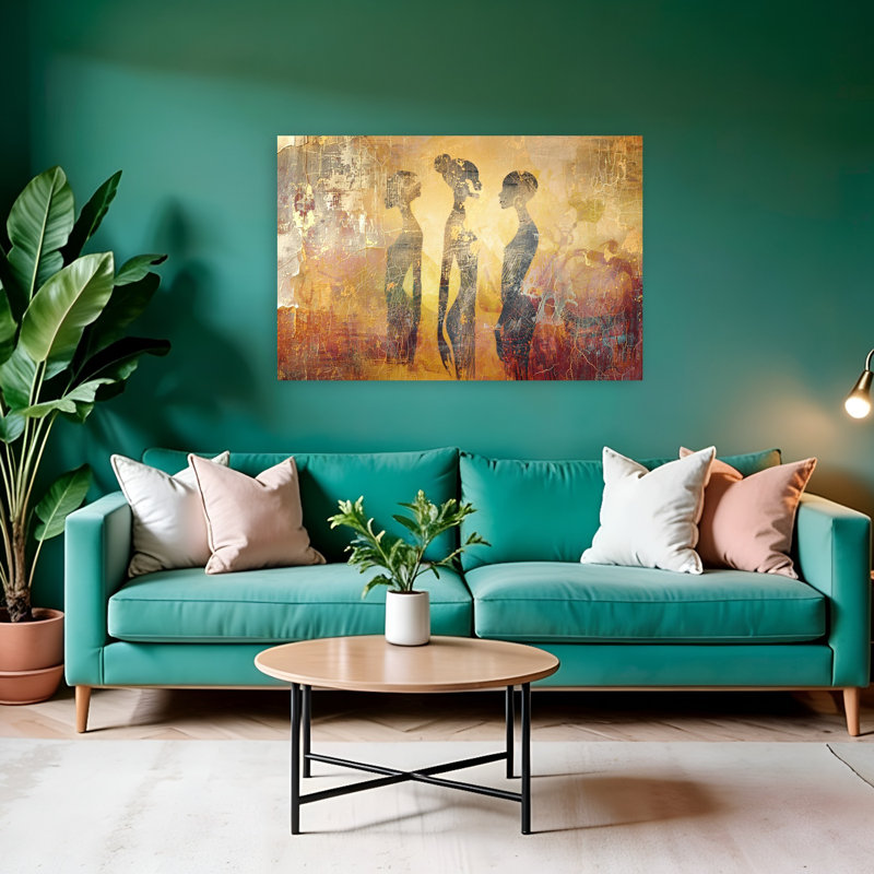 Art mural antique rustique antique, 32" H x 48" W