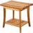 Teak Shower Bench, 20 x 14.3 x 17.9 in, 400 lbs Maximum Load Capacity Shower Chair Seat, Waterproof Wood Shower Stool with Storage Shelf Non-Slip Foot Pads