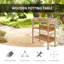 Banc de jardin pour l'extérieur