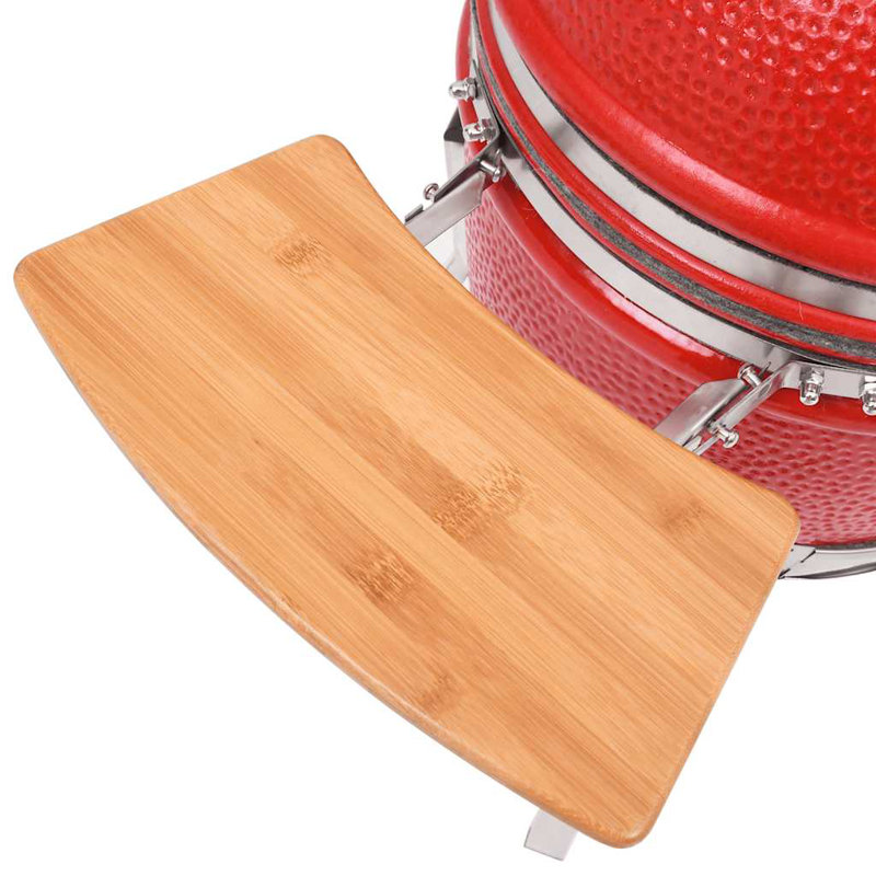 Barbecue en céramique fumoir 13,0 po vidaXL Kamado, Rouge