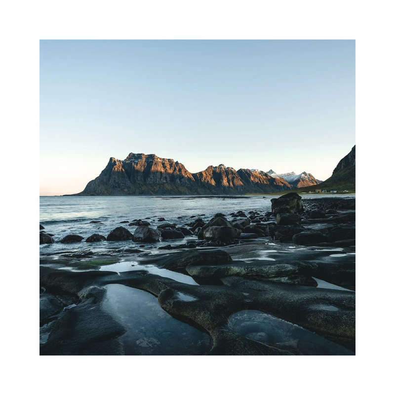 Stone Beach by Fabian Fortmann - Wrapped Canvas Print, 30.48 cm H x 30.48 cm W