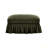 Ottoman Chenille 2-In-1 Cloud Sofa And Ottoman Set – Removable Ruffle Skirt-962325389