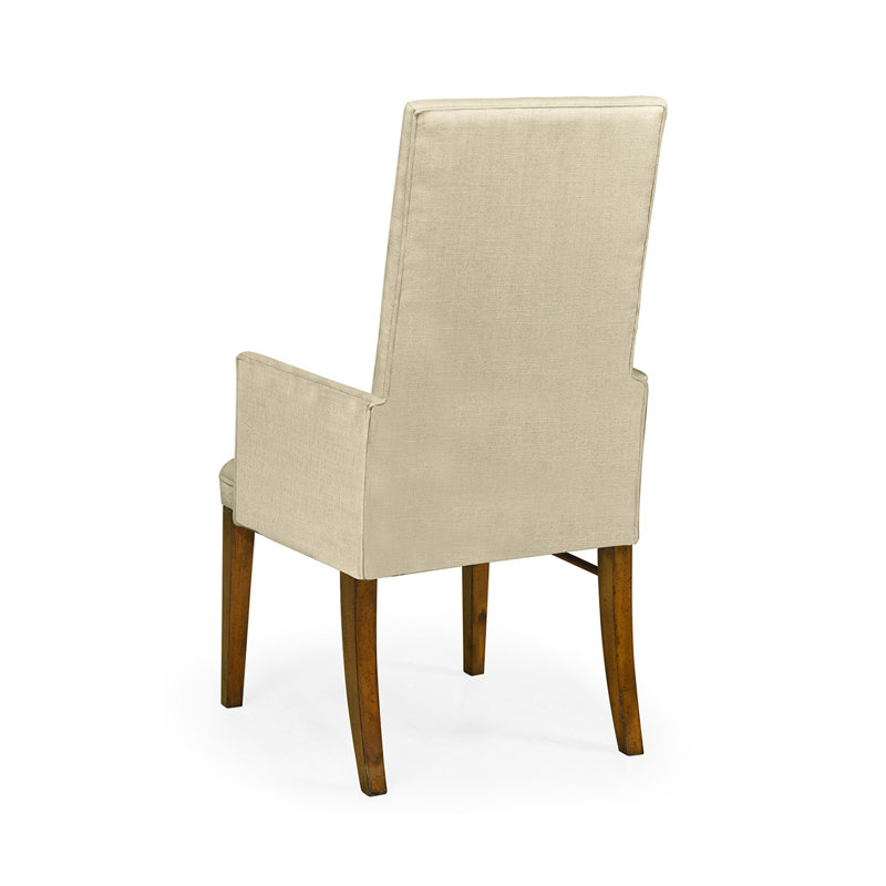 Fauteuil rembourré crème Clean & Classic