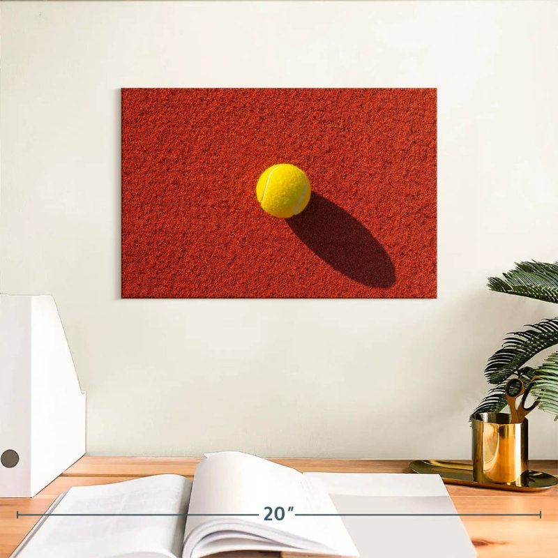 Tennis balle jaune, 8" H x 12" W