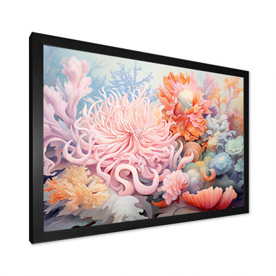 Pink Anemone Symphony, reproduction d'art sur toile