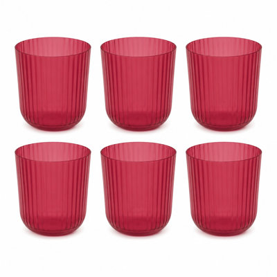 Mesa PP Drinking Glass - Beet - 15 oz - Set of 6