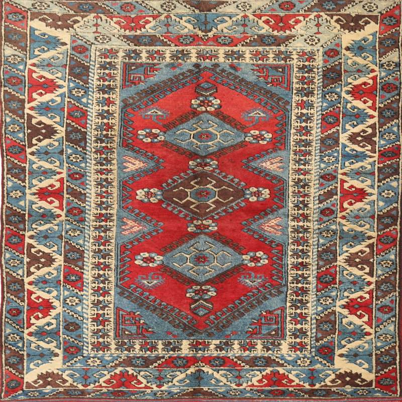 Tapis rouge Neasa Southwestern, Carré 8 pi