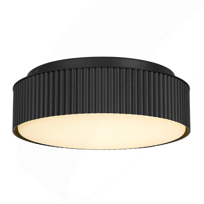 Plafonnier encastré à DEL 9 po noir