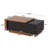 Extendable Coffee Table With 2 Storage Drawers, Dual-Tone Center Table With Sliding Tabletop-1353149499