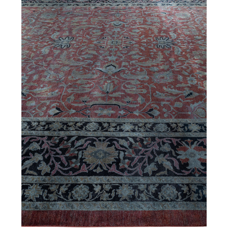 Overdyed One-of-a-Kind 12' 0" X 18' 0" Hand Knotted Area Rug