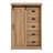 Farmhouse Accent Chest With Sliding Barn Door And 5 Drawers, White - Rustic Charm And Practical Storage-63529265