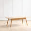 Largeur de la table basse: 100 x profondeur 50 x hauteur 44 cm, bureau central facile à assembler