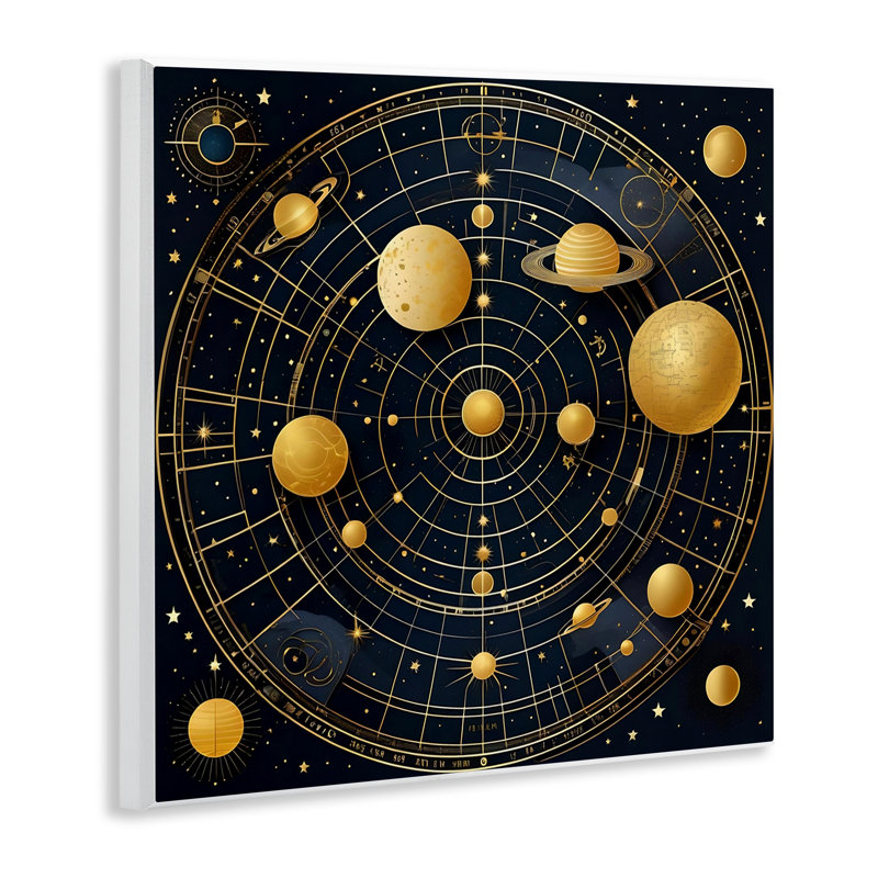Planète astrale sur plaque murale système solaire, design par Tabz Jones