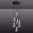 7-Lights Raindrop Solid Thick Glass Pendant light-1130083146