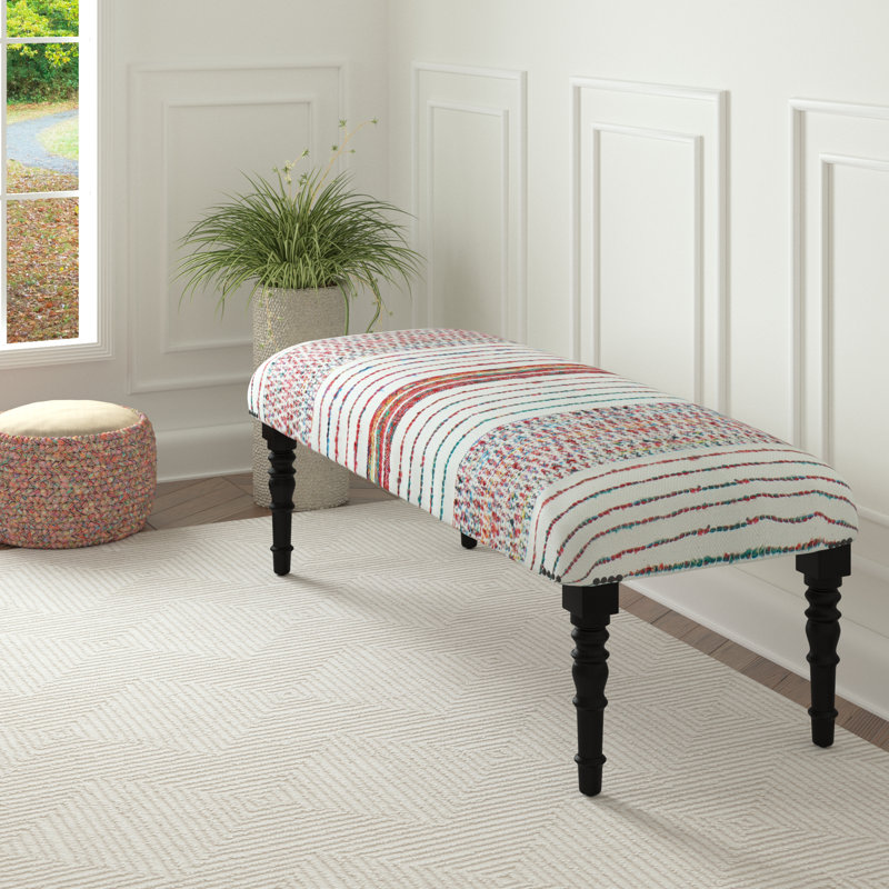 Banc rembourré à la main Modern Country / Farmhouse
