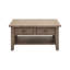Table basse à 4 pieds en bois massif avec rangement Ballindam