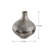 D9x10" Glass Silver Vase