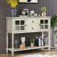 Console gris antique pour le style de rangement du salon - Finition avec-121047808