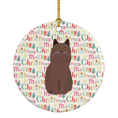 2.8'' Ceramic Animals Hanging Figurine Ornament